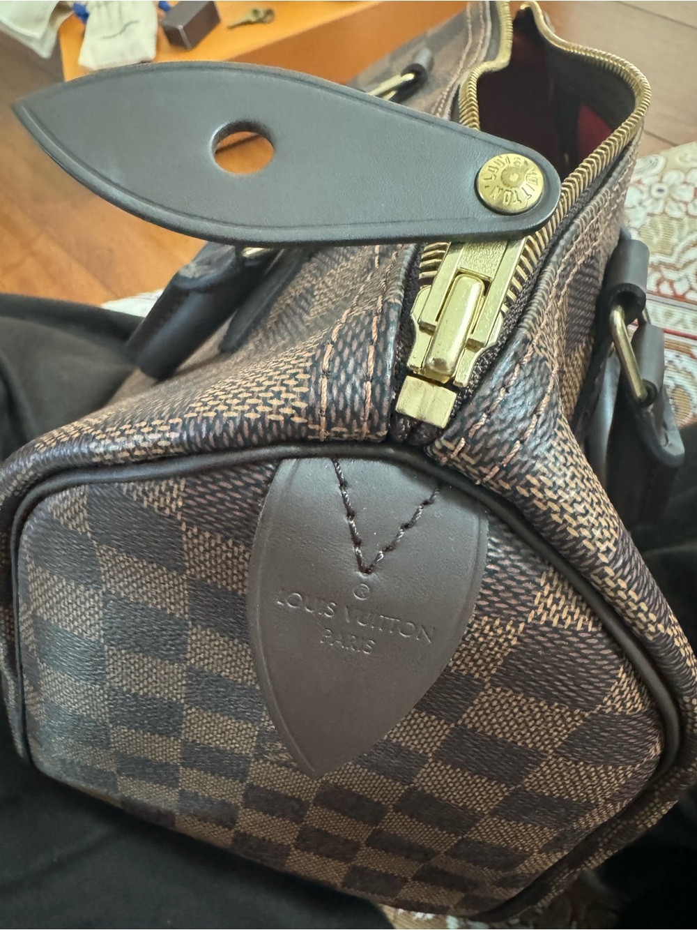 Louis Vuitton Damier Ebene Speedy 25 Monogram Bag - Picture 3 of 8